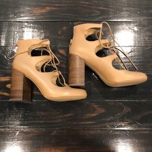 ALDO Camel Leather Bootie
